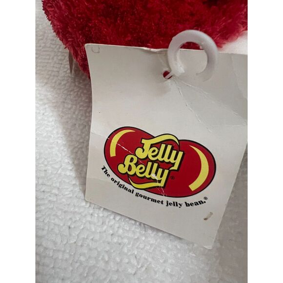 VTG 1999 Jelly Belly Jellybean Red Plush Promotional Backpack Clip - Picture 3 of 3